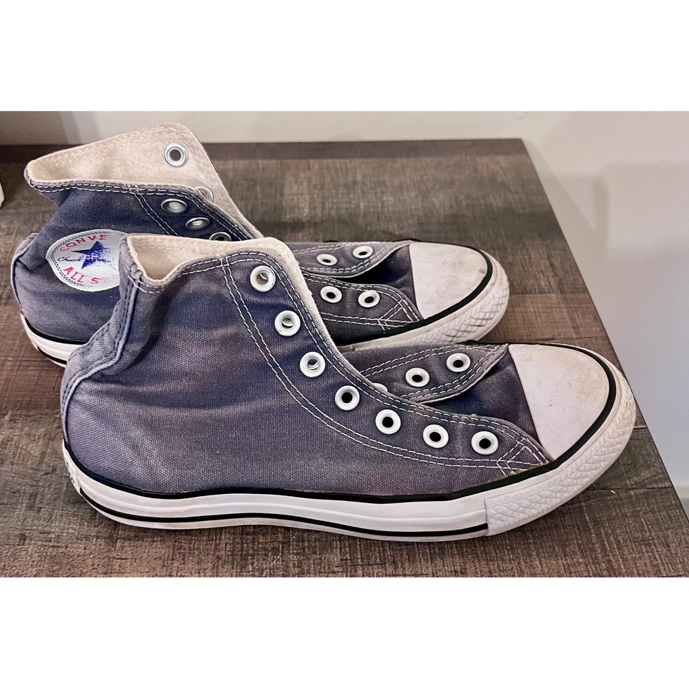Vtg Converse Chuck Taylor All Star High Top Sneakers Faded Navy Blue Purple